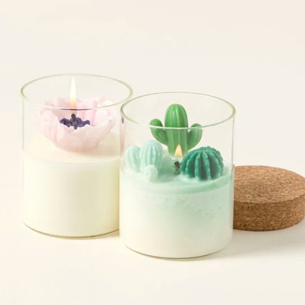 💥BUY 5 GET 3 FREE  Terrarium Candle CACTUS, Originally $27.00 - Picture 4 of 9